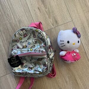 Sanrio Hello Kitty Backpack and Stuffed Animal